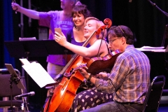 Ensemble Vivant L to R:  Jim Vivian, bass; Catherine Wilson, piano; Sybil Shanahan, cello; Norman Hathaway, viola.  Photo by Marion Voysey